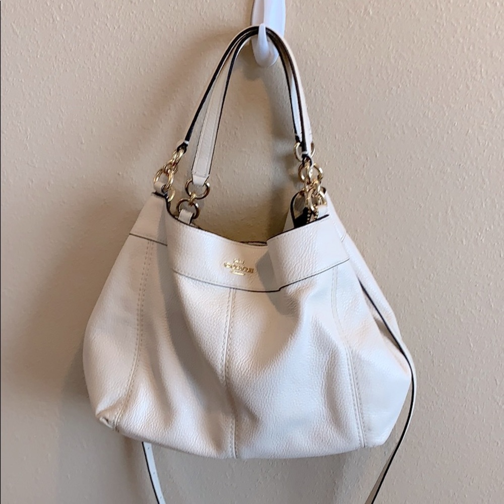 Off white coach purse
